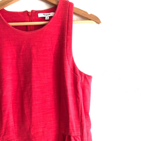 Madewell Keynote Ponte Red Fit and Flare sleeveless Dress in size Small - Picture 6 of 8
